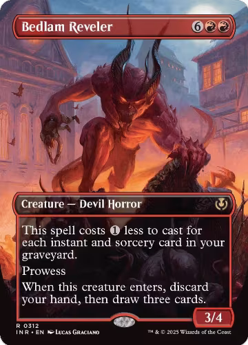 Bedlam Reveler (Borderless) (312), Innistrad Remastered — Magic card price