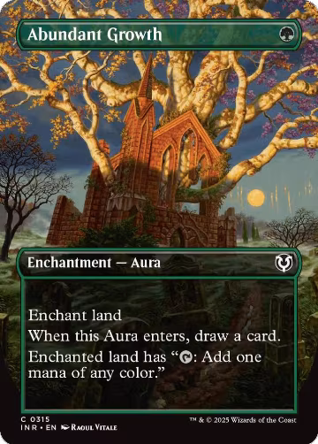 Abundant Growth (Borderless) (315), Innistrad Remastered — Magic card price