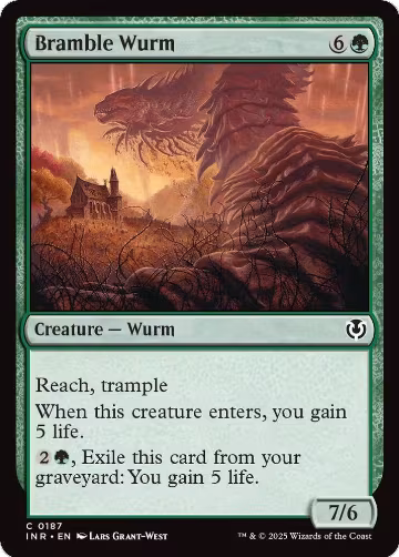 Bramble Wurm (187), Innistrad Remastered — Magic card price