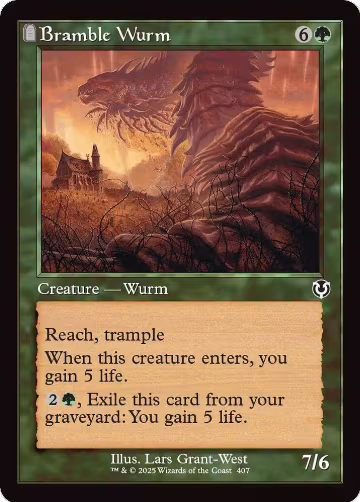 Bramble Wurm (Retro Frame) (407), Innistrad Remastered — Magic card price