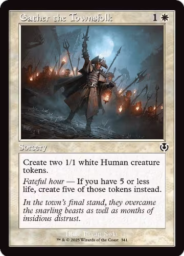 Gather the Townsfolk (Retro Frame) (341), Innistrad Remastered — Magic card price