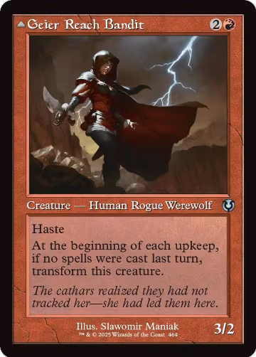Geier Reach Bandit (Retro Frame) (464), Innistrad Remastered — Magic card price