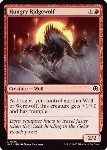Hungry Ridgewolf (160), Innistrad Remastered — Magic card price