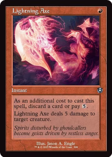 Lightning Axe (Retro Frame) (398), Innistrad Remastered — Magic card price