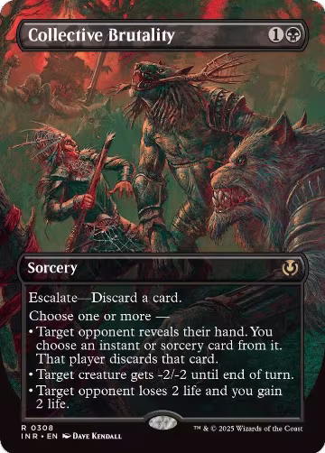Collective Brutality (Borderless) (308), Innistrad Remastered — Magic card price