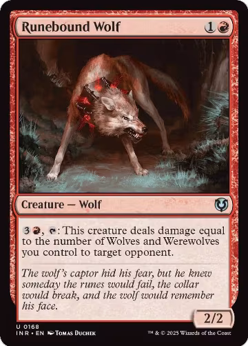 Runebound Wolf (168), Innistrad Remastered — Magic card price