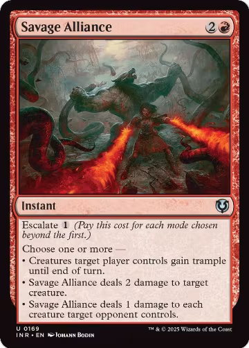 Savage Alliance (169), Innistrad Remastered — Magic card price