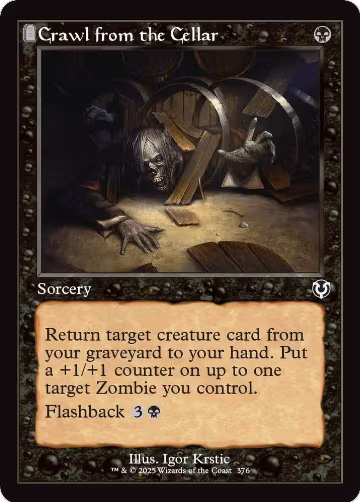 Crawl from the Cellar (Retro Frame) (376), Innistrad Remastered — Magic card price