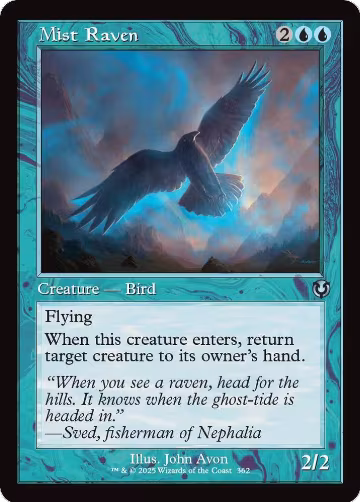 Mist Raven (Retro Frame) (362), Innistrad Remastered — Magic card price