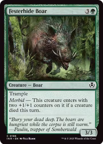 Festerhide Boar (196), Innistrad Remastered — Magic card price