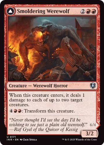 Smoldering Werewolf (171), Innistrad Remastered — Magic card price