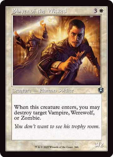 Slayer of the Wicked (Retro Frame) (348), Innistrad Remastered — Magic card price