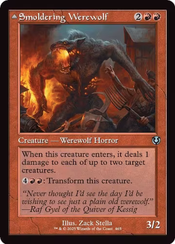 Smoldering Werewolf (Retro Frame) (465), Innistrad Remastered — Magic card price