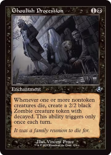 Ghoulish Procession (Retro Frame) (378), Innistrad Remastered — Magic card price