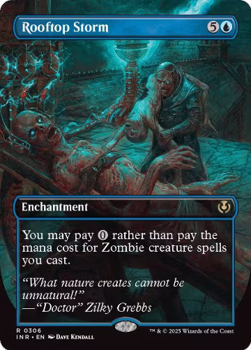 Rooftop Storm (Borderless) (306), Innistrad Remastered — Magic card price