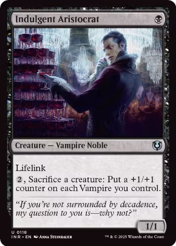 Indulgent Aristocrat (118), Innistrad Remastered — Magic card price