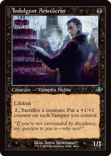 Indulgent Aristocrat (Retro Frame) (384), Innistrad Remastered — Magic card price
