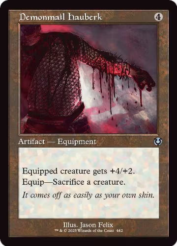 Demonmail Hauberk (Retro Frame) (442), Innistrad Remastered — Magic card price