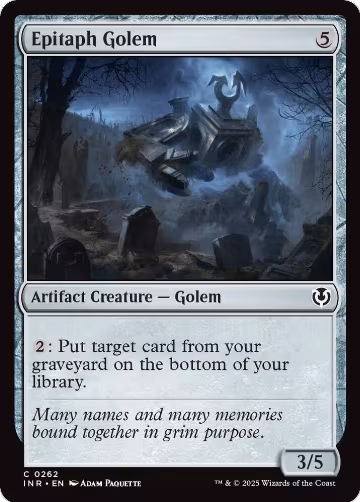 Epitaph Golem (262), Innistrad Remastered — Magic card price