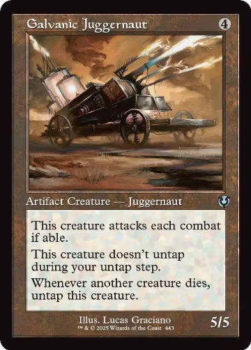 Galvanic Juggernaut (Retro Frame) (443), Innistrad Remastered — Magic card price