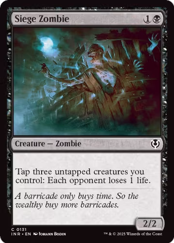 Siege Zombie (131), Innistrad Remastered — Magic card price