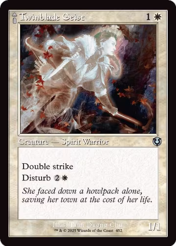 Twinblade Geist (Retro Frame) (452), Innistrad Remastered — Magic card price