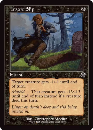Tragic Slip (Retro Frame) (390), Innistrad Remastered — Magic card price