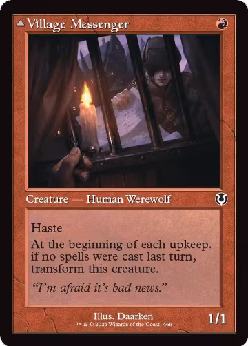 Village Messenger (Retro Frame) (466), Innistrad Remastered — Magic card price