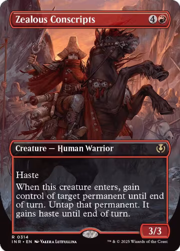 Zealous Conscripts (Borderless) (314), Innistrad Remastered — Magic card price