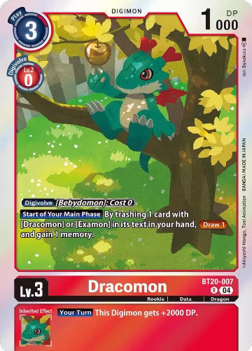 Dracomon (BT20-007 R), Release Special Booster 2.5 — Digimon card price
