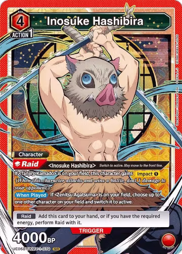 Inosuke Hashibira (079) (UE05BT/KMY-1-079), Demon Slayer: Kimetsu no Yaiba — Union Arena card price