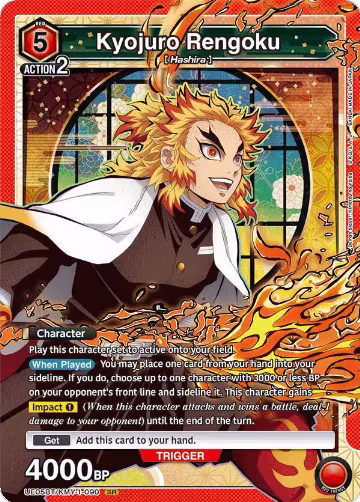 Kyojuro Rengoku (090) (UE05BT/KMY-1-090), Demon Slayer: Kimetsu no Yaiba — Union Arena card price