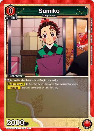 Sumiko (UE05BT/KMY-1-092), Demon Slayer: Kimetsu no Yaiba — Union Arena card price