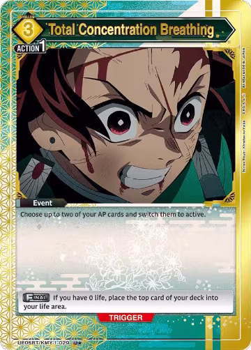 Total Concentration Breathing (029) (U*) (UE05BT/KMY-1-029), Demon Slayer: Kimetsu no Yaiba — Union Arena card price