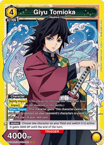 Giyu Tomioka (008) (UE05BT/KMY-2-008), Demon Slayer: Kimetsu no Yaiba — Union Arena card price