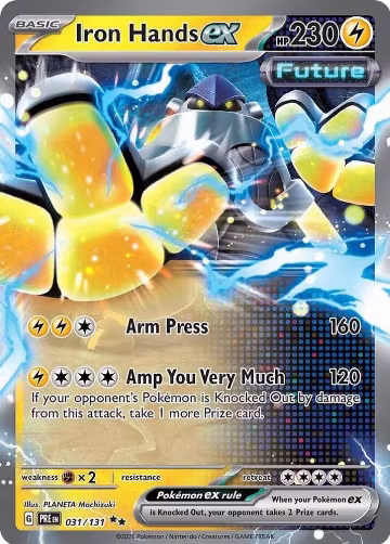 Iron Hands ex - 031/131 (031/131), Prismatic Evolutions — Pokémon card price