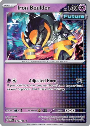 Iron Boulder (046/131), Prismatic Evolutions — Pokémon card price