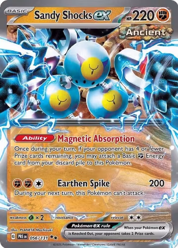 Sandy Shocks ex - 056/131 (056/131), Prismatic Evolutions — Pokémon card price