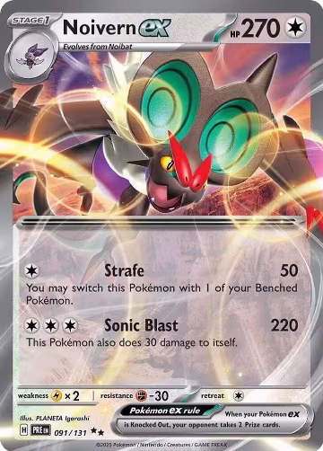 Noivern ex (091/131), Prismatic Evolutions — Pokémon card price