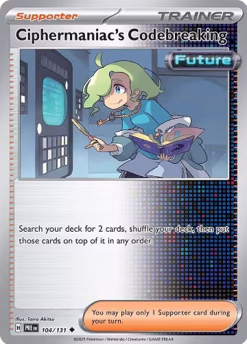 Ciphermaniac's Codebreaking (104/131), Prismatic Evolutions — Pokémon card price