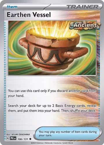 Earthen Vessel (106/131), Prismatic Evolutions — Pokémon card price