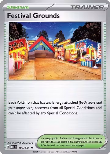 Festival Grounds (108/131), Prismatic Evolutions — Pokémon card price