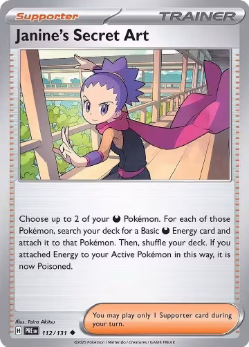 Janine's Secret Art - 112/131 (112/131), Prismatic Evolutions — Pokémon card price