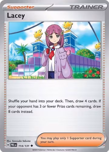 Lacey - 114/131 (114/131), Prismatic Evolutions — Pokémon card price