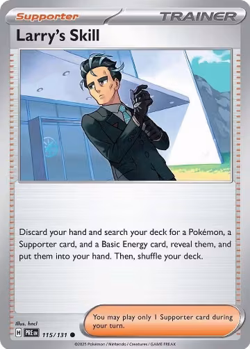 Larry's Skill - 115/131 (115/131), Prismatic Evolutions — Pokémon card price