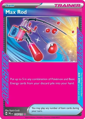 Max Rod (116/131), Prismatic Evolutions — Pokémon card price