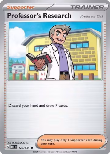 Professor's Research [Professor Oak] (122/131), Prismatic Evolutions — Pokémon card price