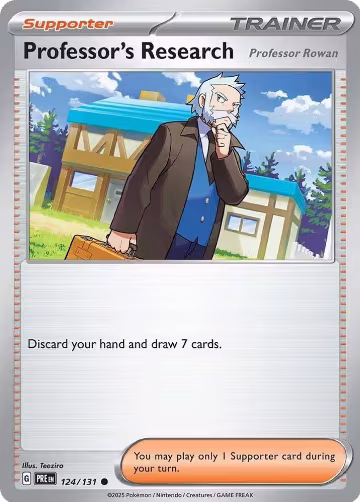 Professor's Research [Professor Rowan] (124/131), Prismatic Evolutions — Pokémon card price