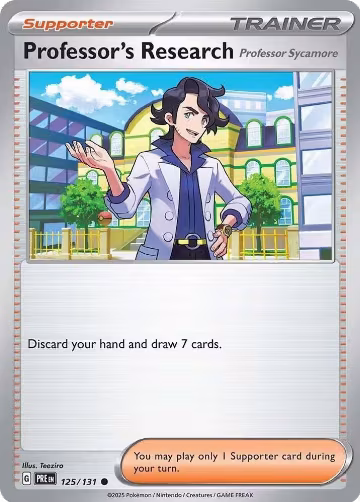 Professor's Research [Professor Sycamore] (125/131), Prismatic Evolutions — Pokémon card price