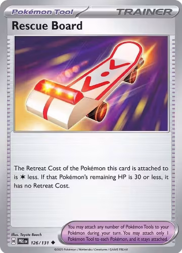 Rescue Board (126/131), Prismatic Evolutions — Pokémon card price